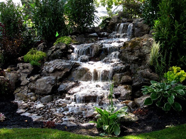 Island Park Waterfalls & Ponds - design and construction